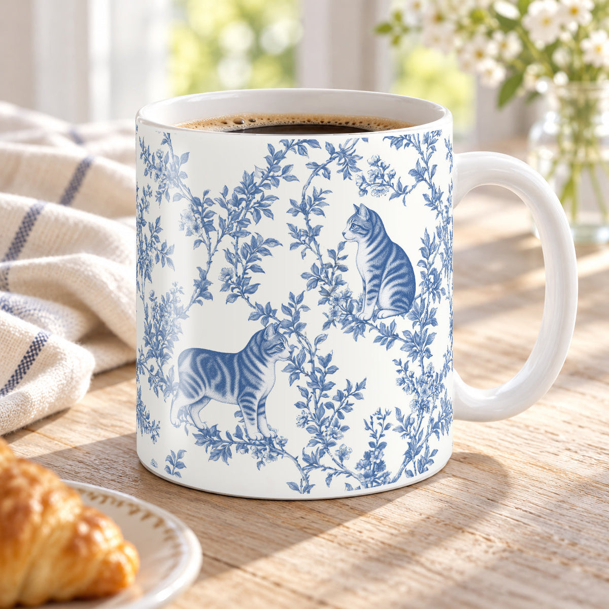 Manx toile mug — Blue Lifestyle
