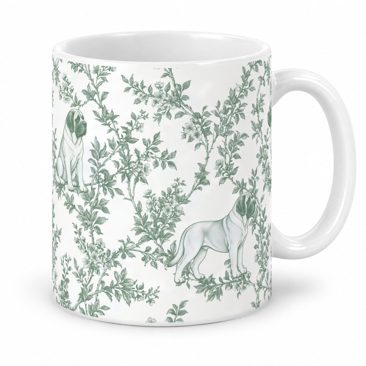 Mastiff toile mug — Green Studio