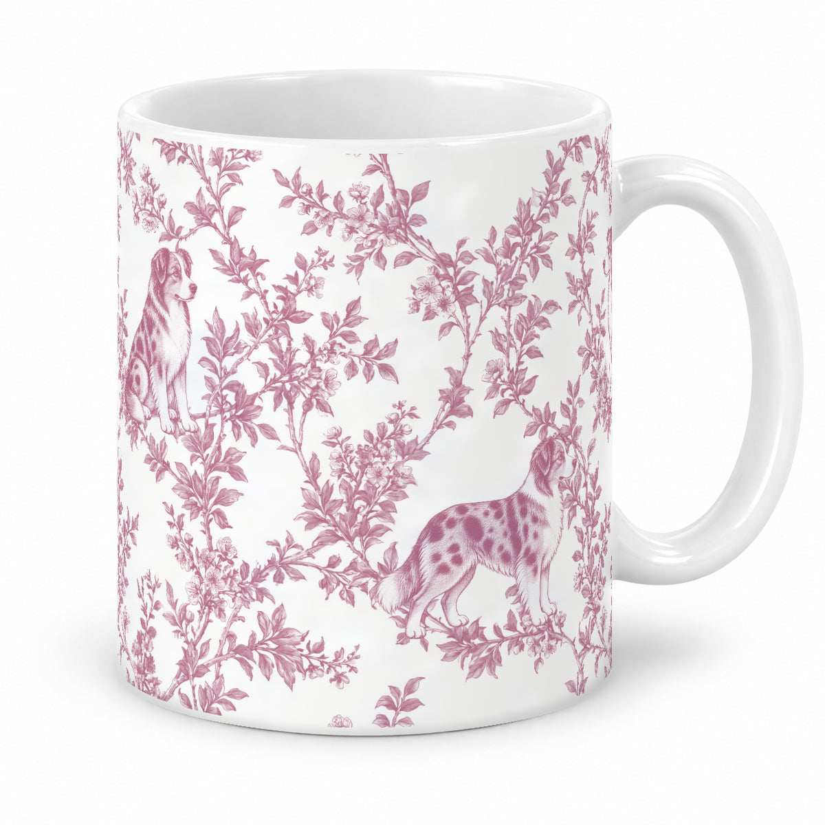 Miniature American Shepherd toile mug — Pink Studio