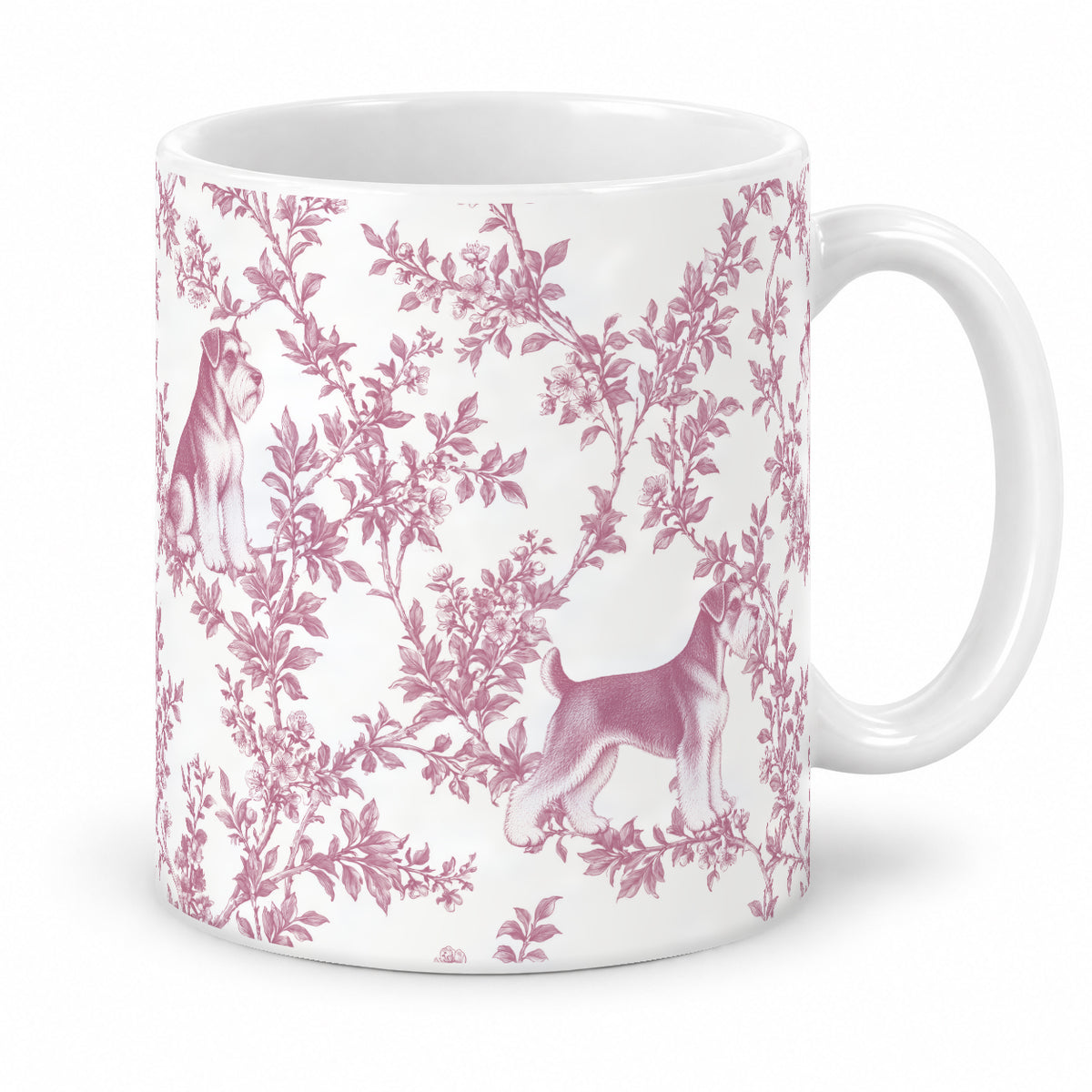 Miniature Schnauzer toile mug — Pink Studio