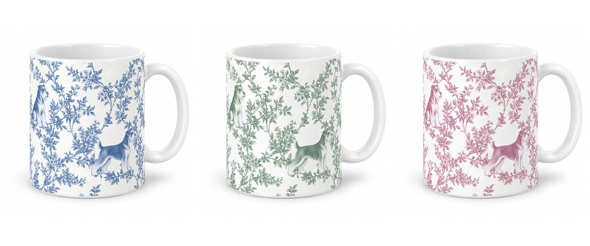 Miniature Schnauzer toile mug — Three Colors