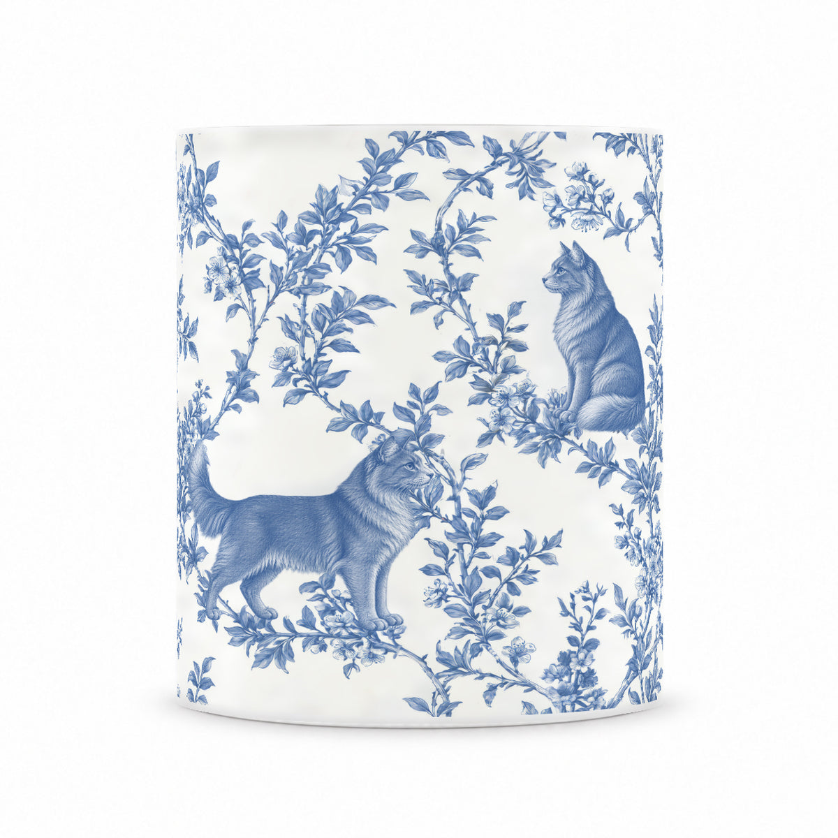Nebelung toile mug — Blue Front View