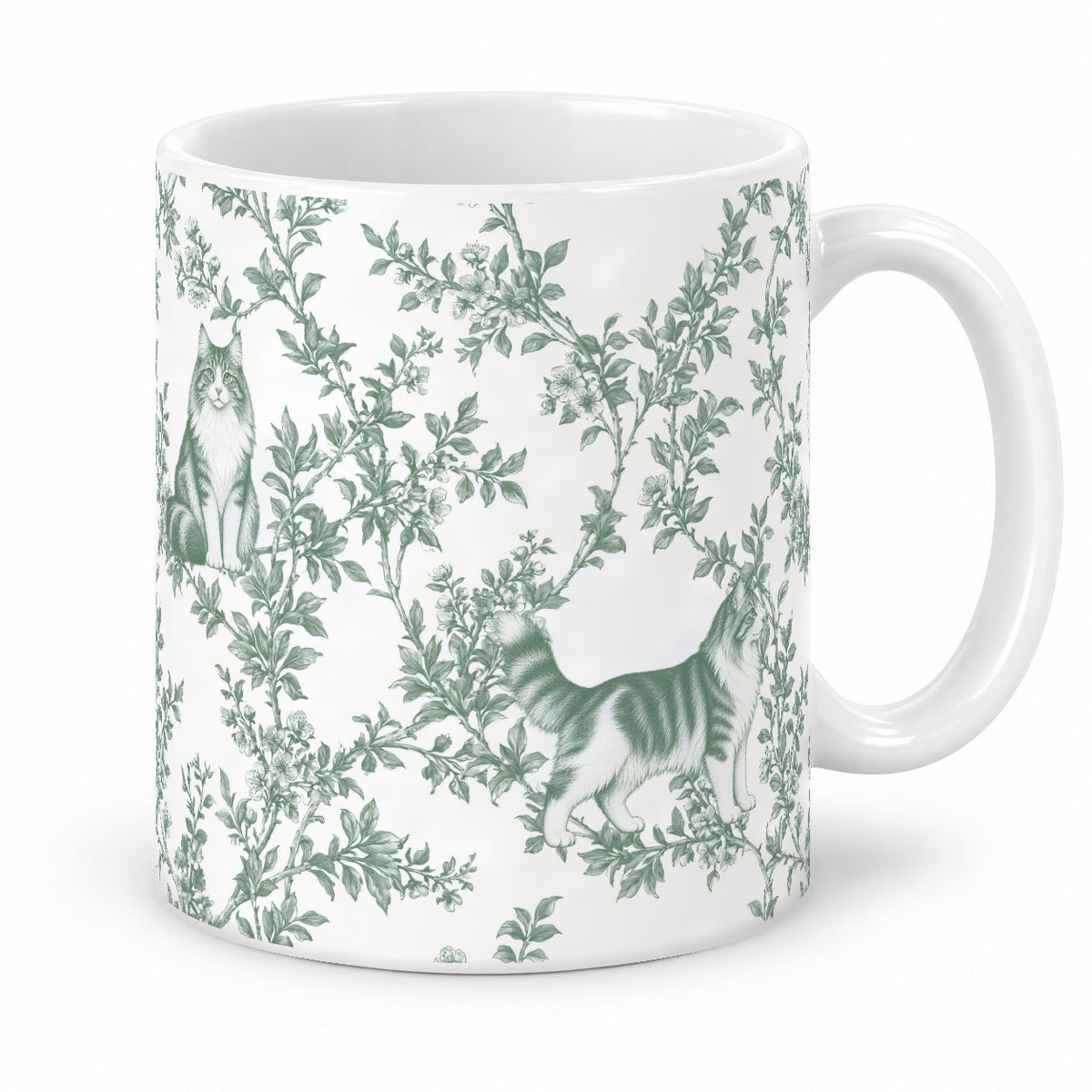 Norwegian Forest Cat toile mug — Green Studio