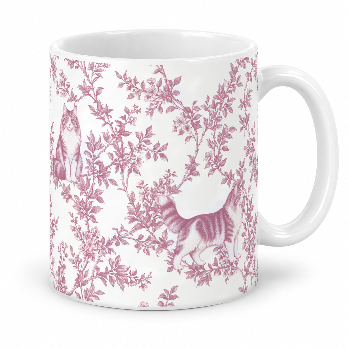 Norwegian Forest Cat toile mug — Pink Studio