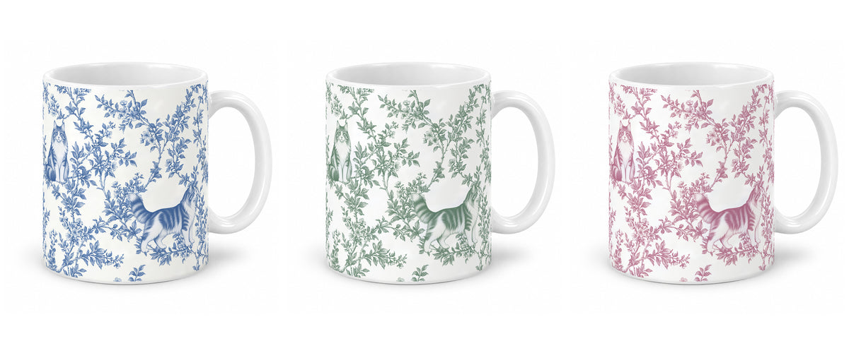Norwegian Forest Cat toile mug — Three Colors
