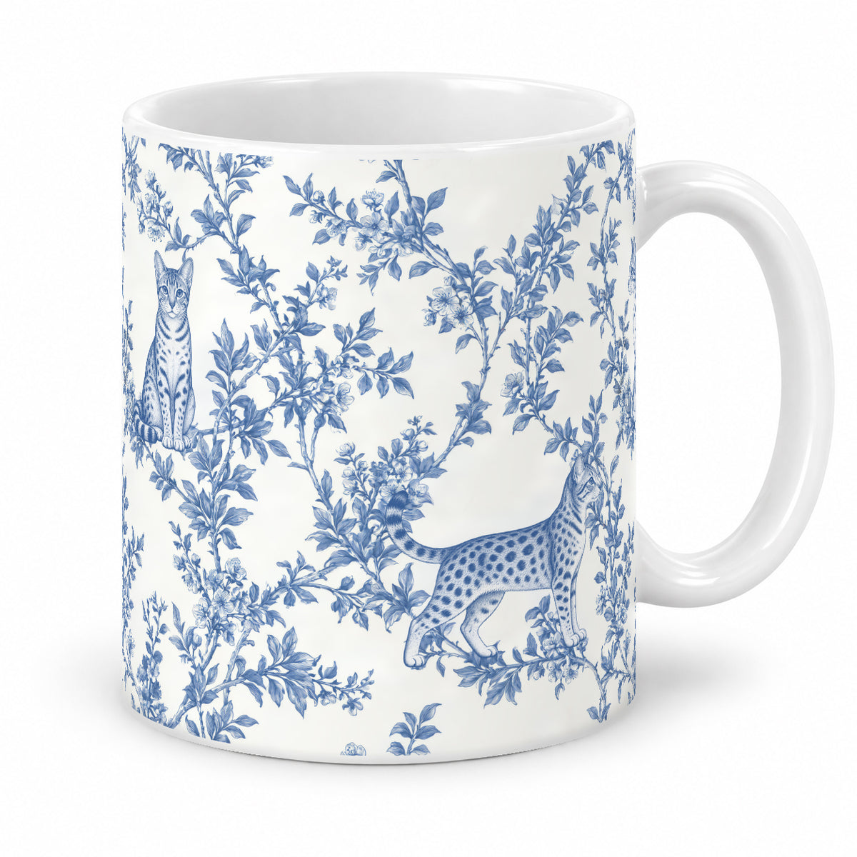 Ocicat toile mug — Blue Studio