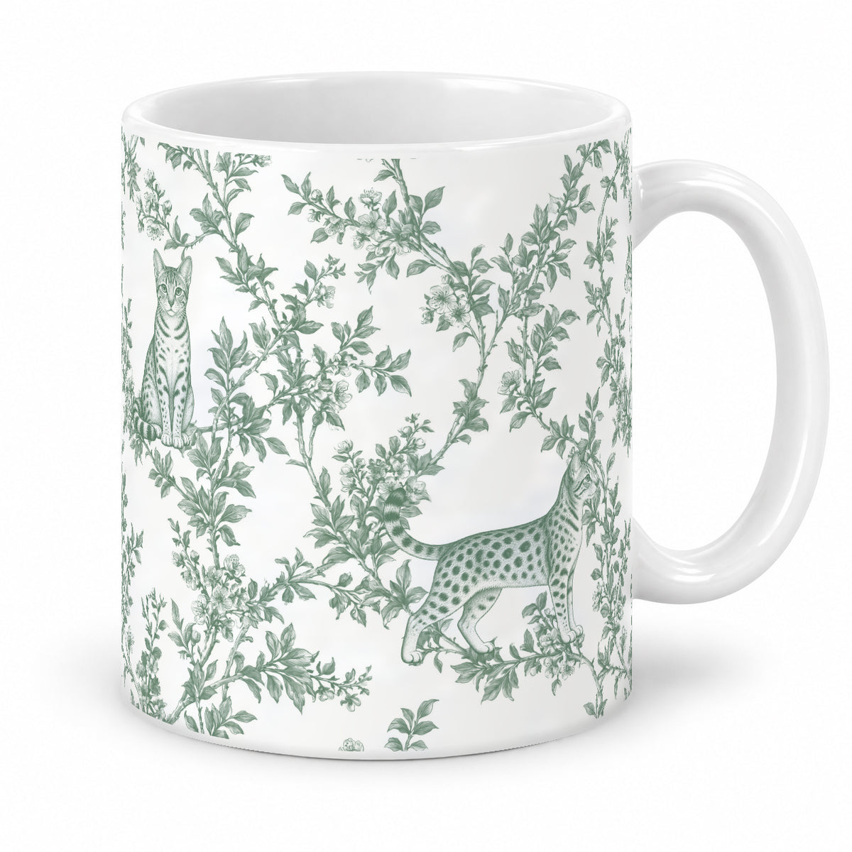 Ocicat toile mug — Green Studio