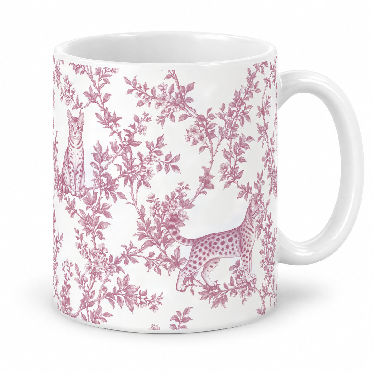 Ocicat toile mug — Pink Studio
