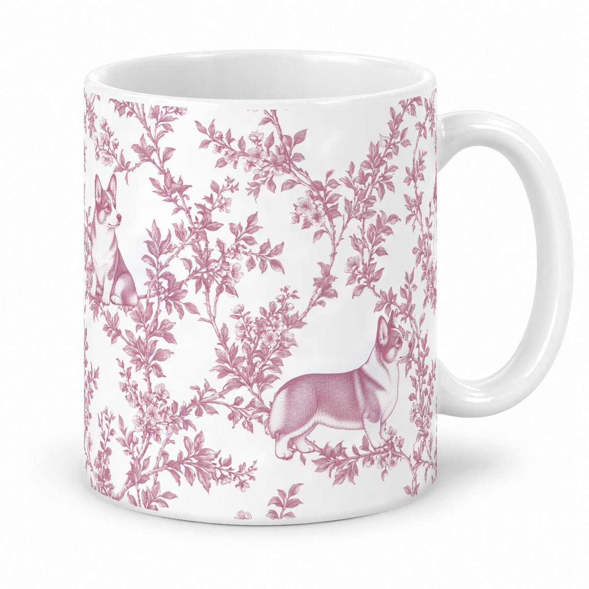 Pembroke Welsh Corgi toile mug — Pink Studio