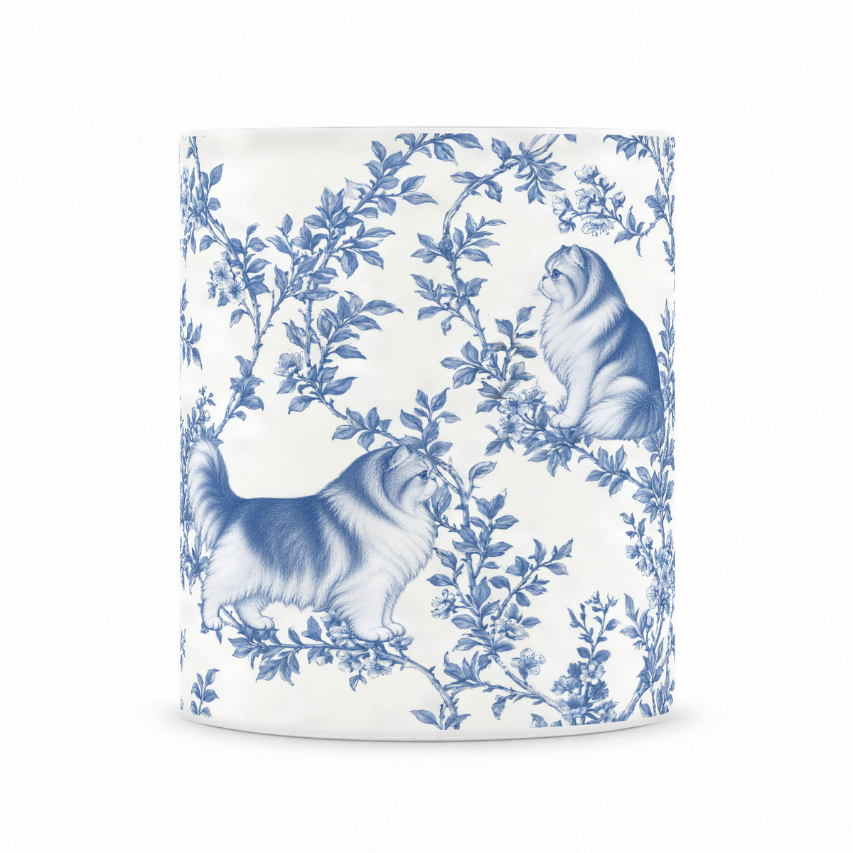 Persian toile mug — Blue Front View
