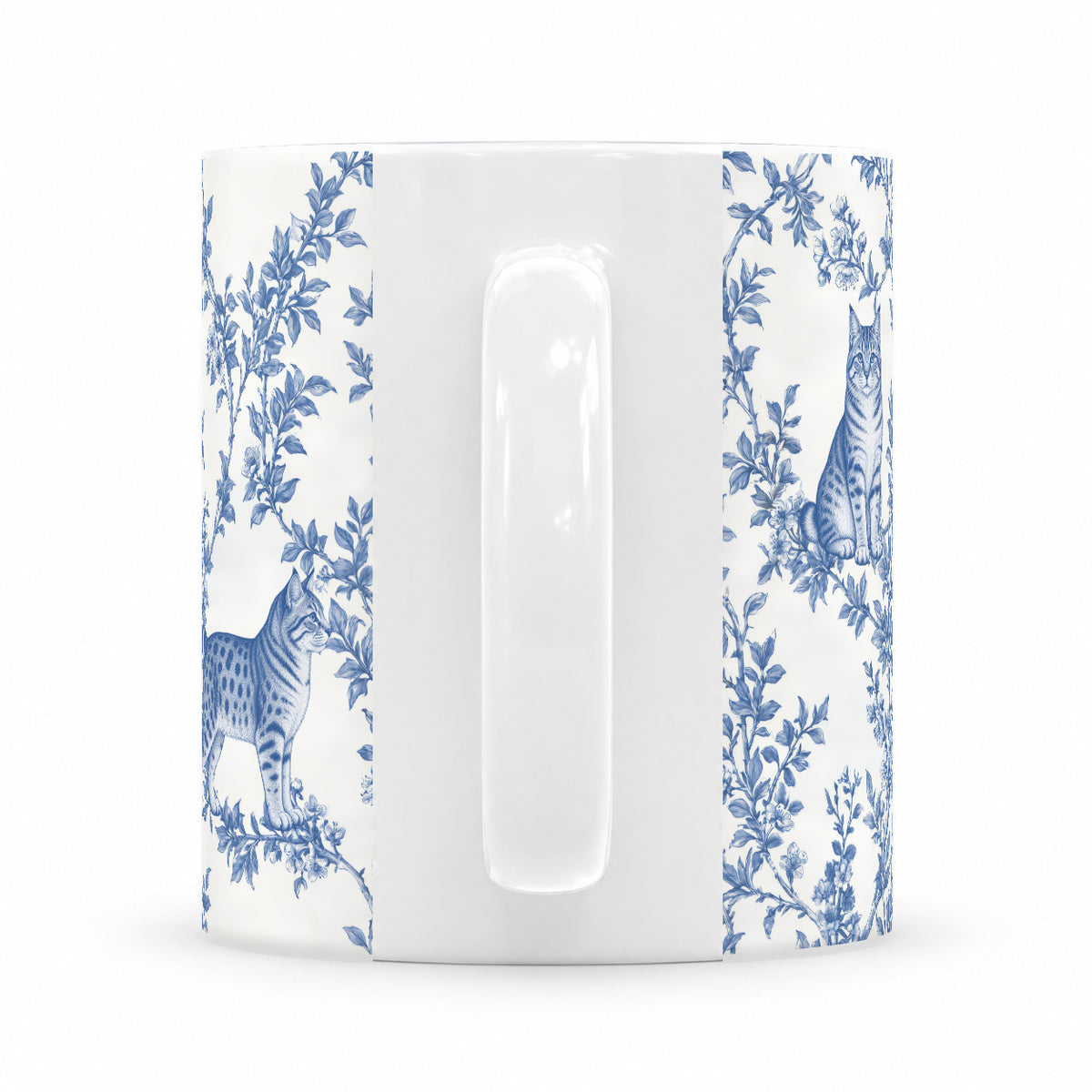 Pixie bob toile mug — Blue Handle View