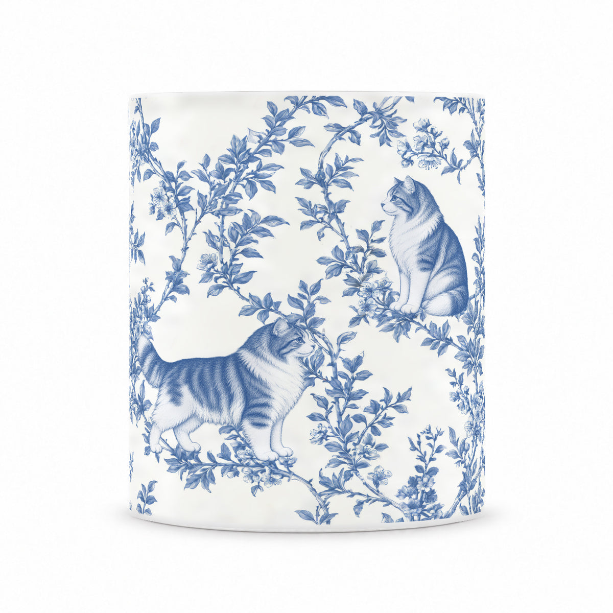 Ragamuffin toile mug — Blue Front View