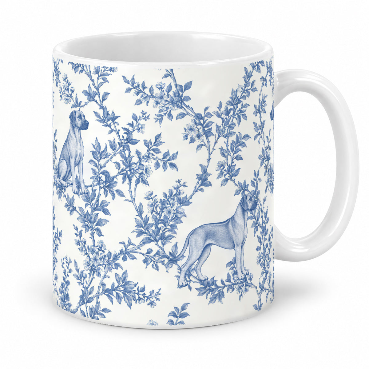 Rhodesian Ridgeback toile mug — Blue Studio