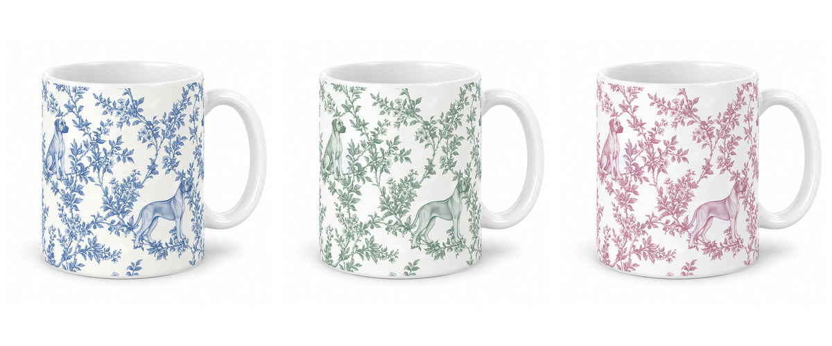 Rhodesian Ridgeback toile mug — Three Colors