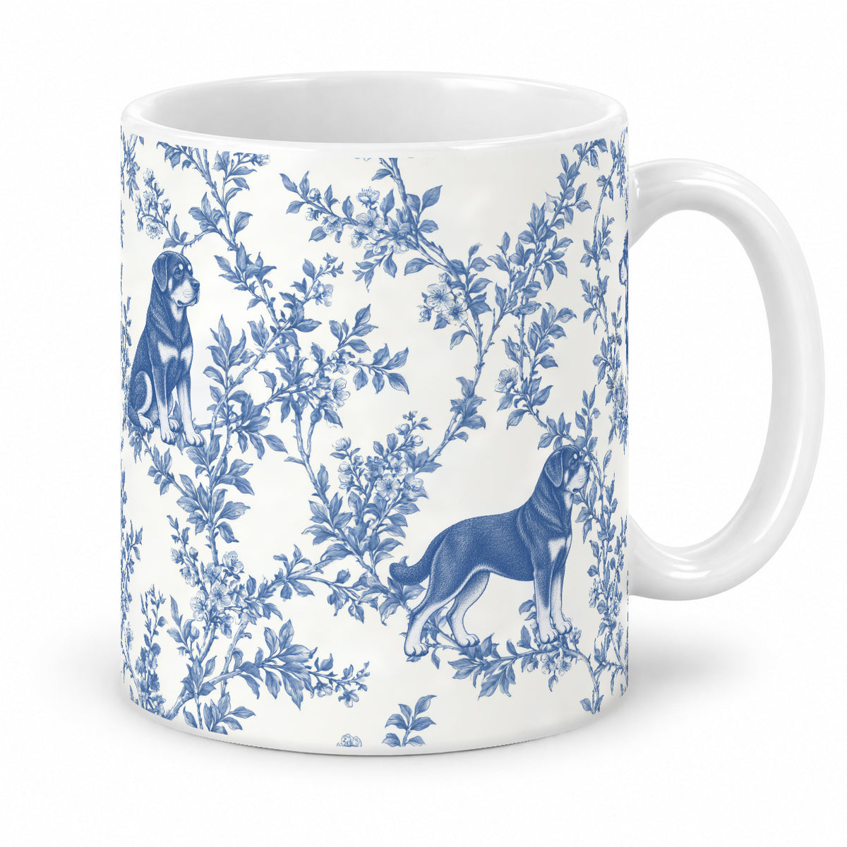 Rottweiler toile mug — Blue Studio