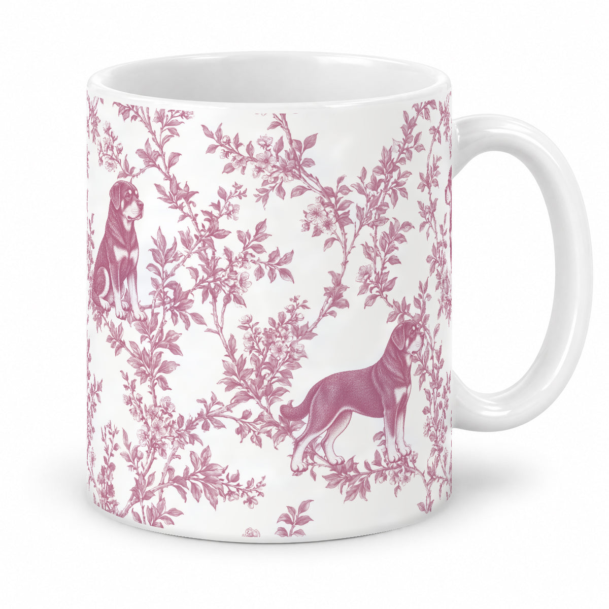 Rottweiler toile mug — Pink Studio