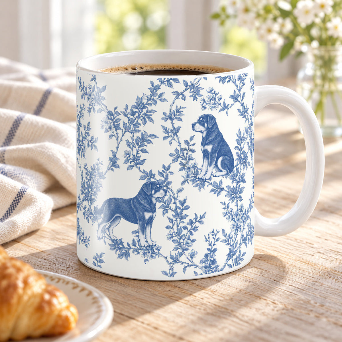 Rottweiler toile mug — Blue Lifestyle