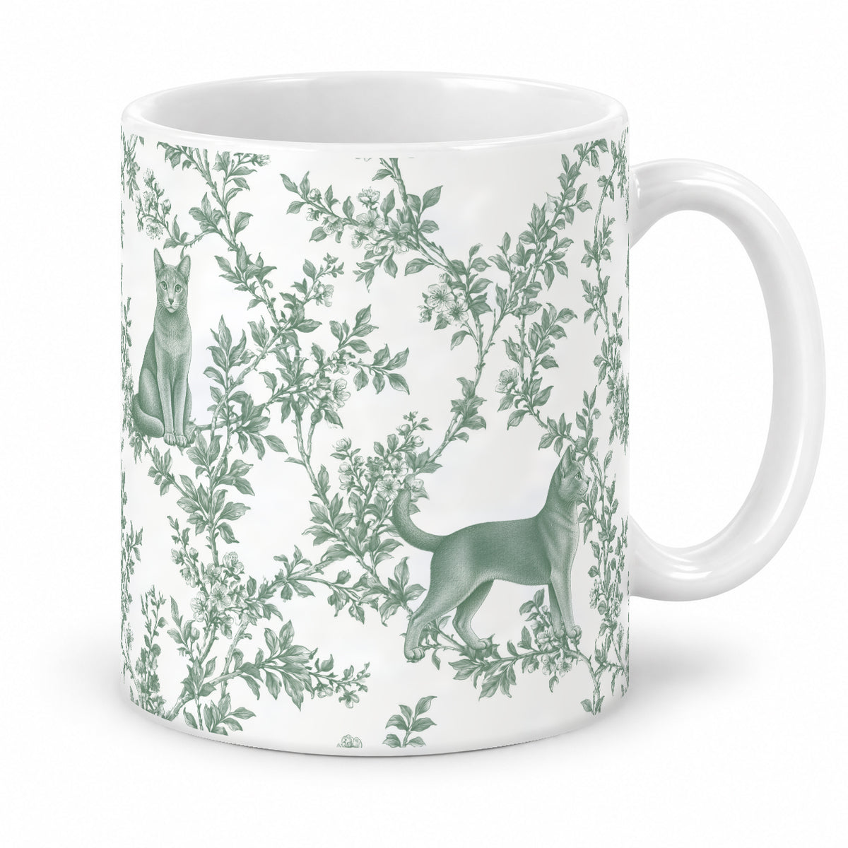 Russian Blue toile mug — Green Studio