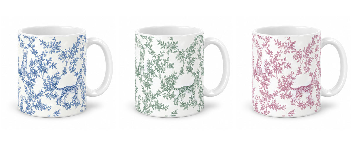 Savannah toile mug — Three Colors