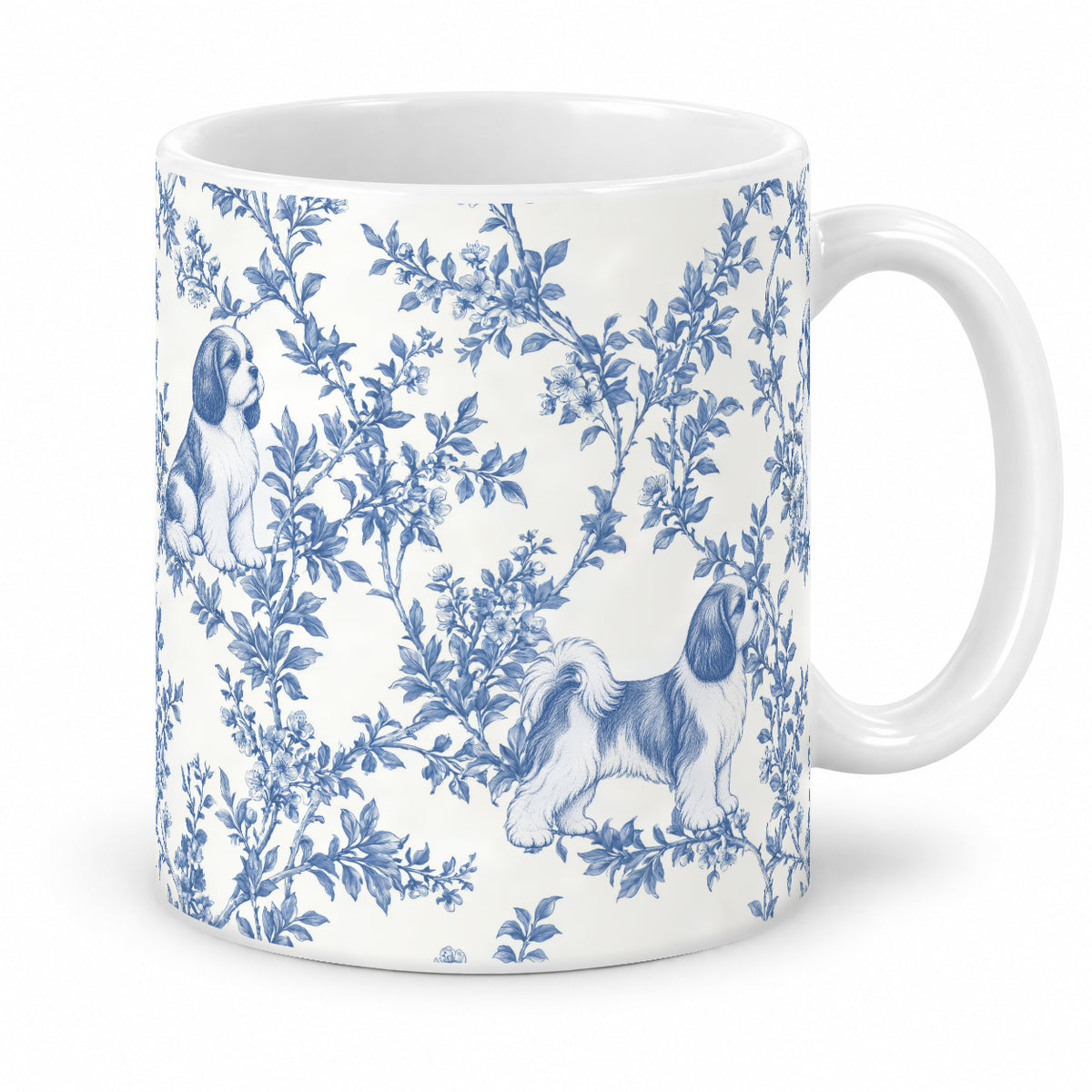 Shih Tzu toile mug — Blue Studio