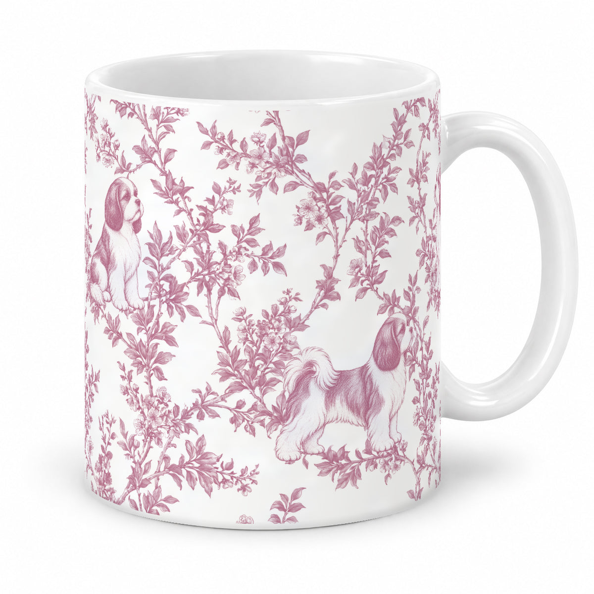 Shih Tzu toile mug — Pink Studio