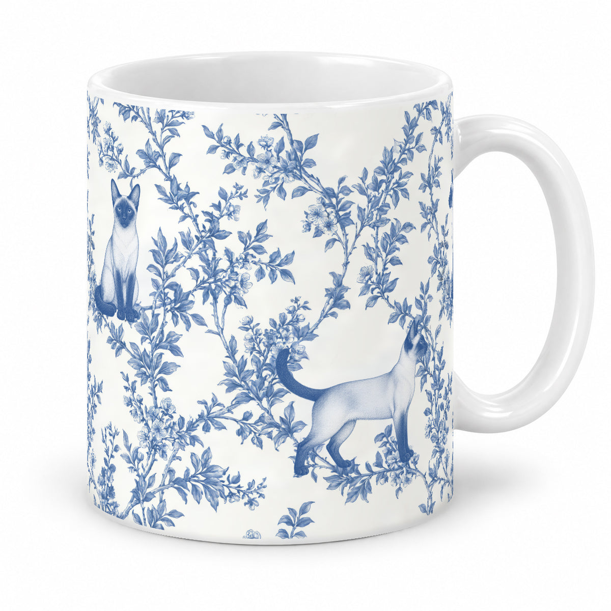 Siamese toile mug — Blue Studio