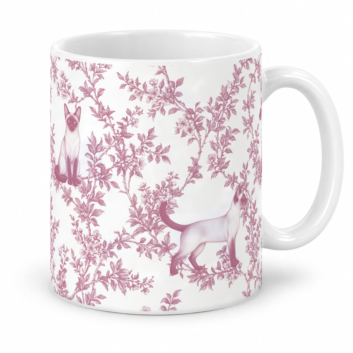 Siamese toile mug — Pink Studio