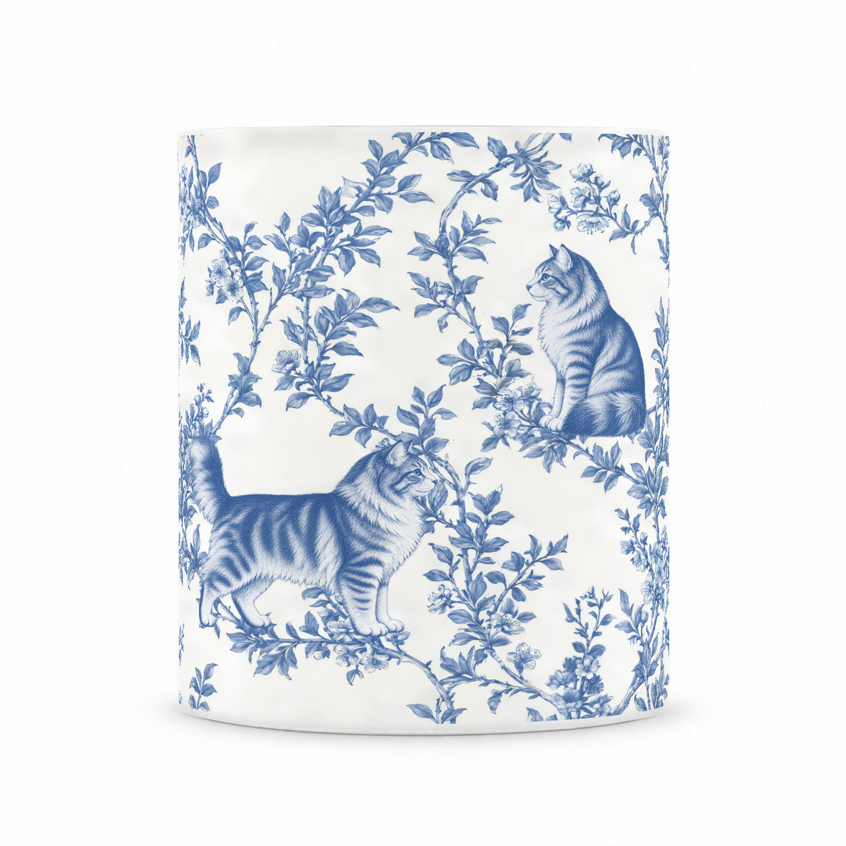 Siberian toile mug — Blue Front View