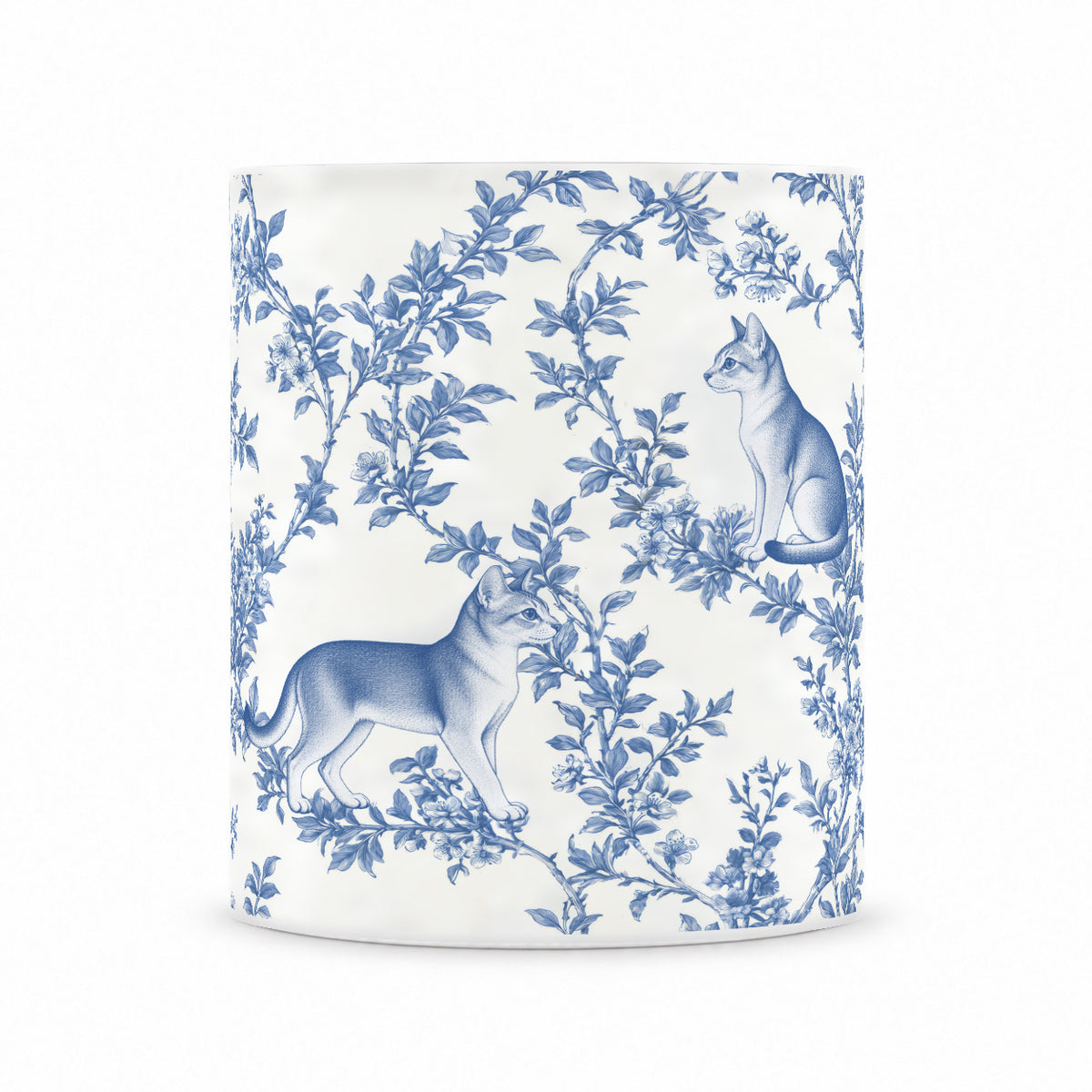 Singapura toile mug — Blue Front View