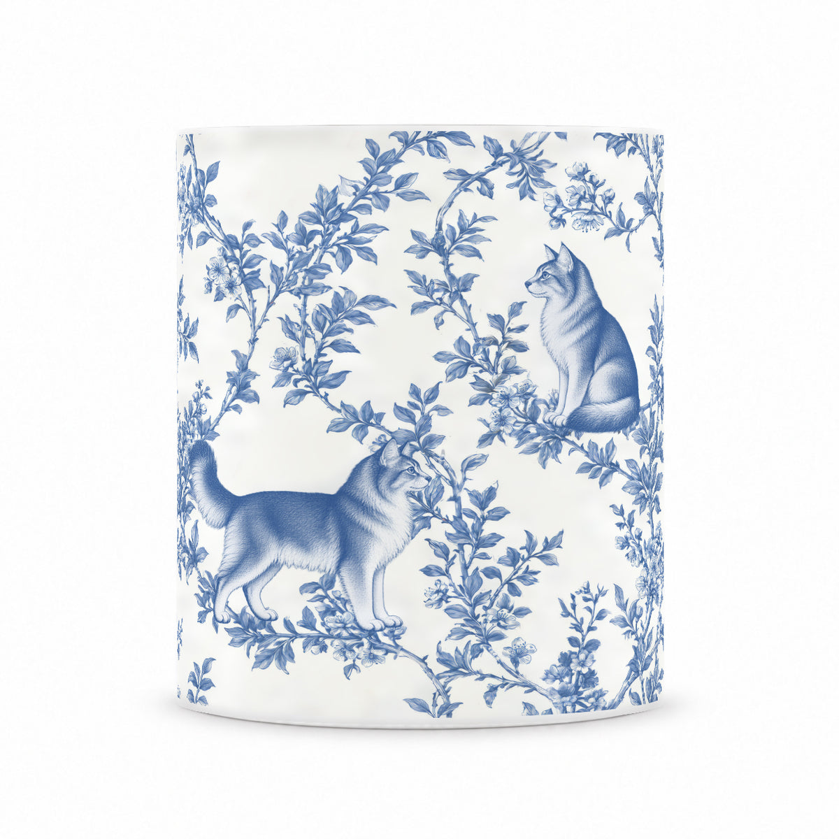 Somali toile mug — Blue Front View