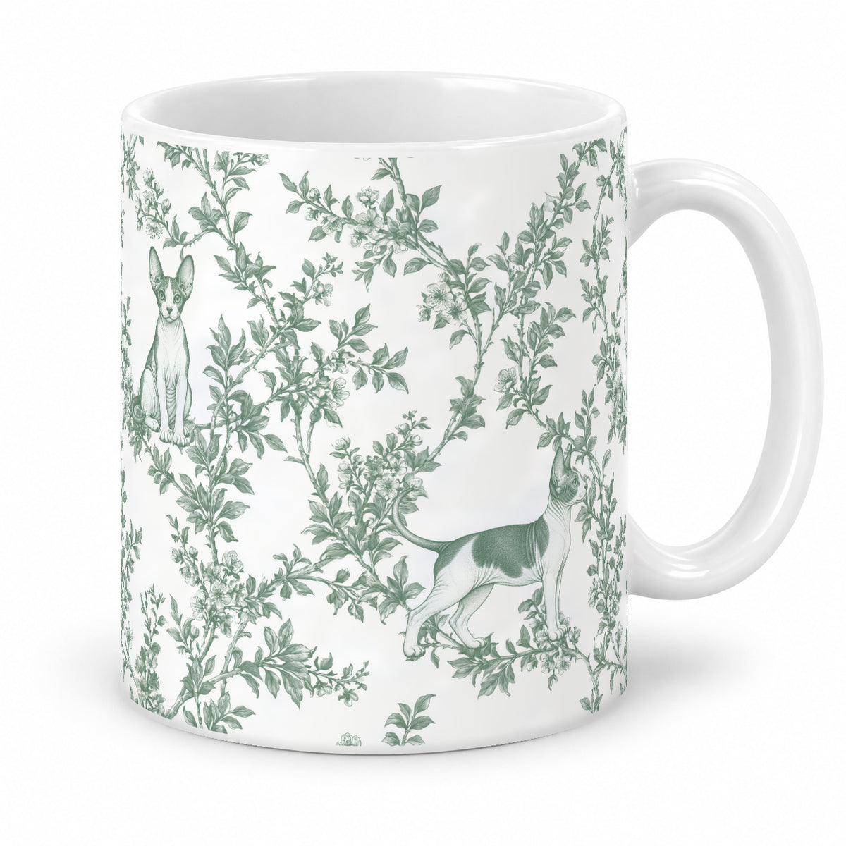 Sphynx toile mug — Green Studio