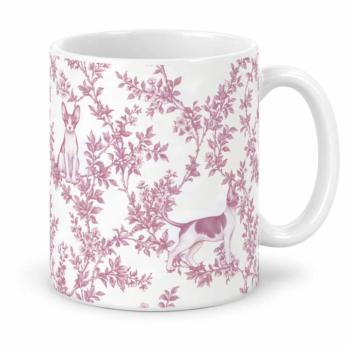 Sphynx toile mug — Pink Studio