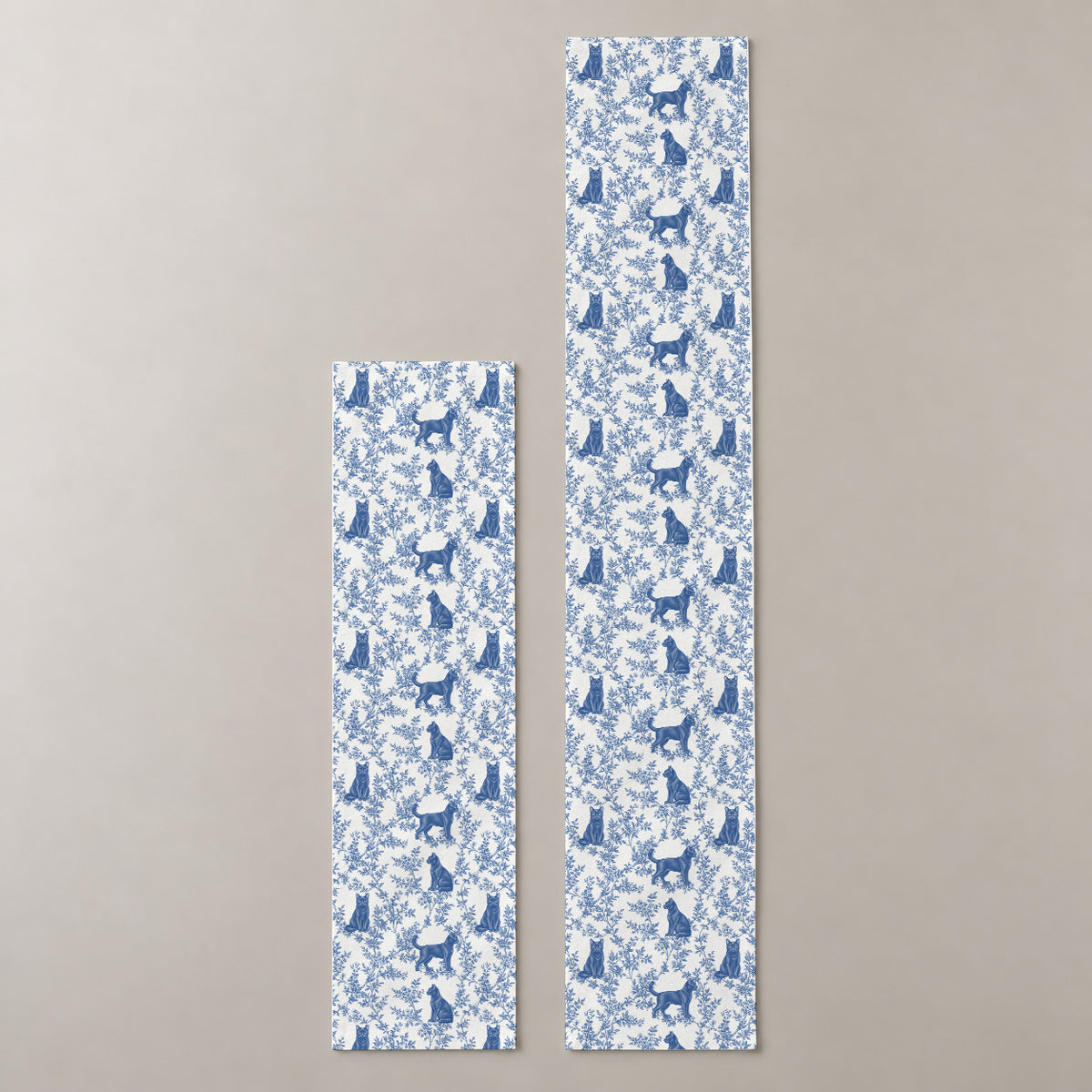 Blue two-lengths mockup