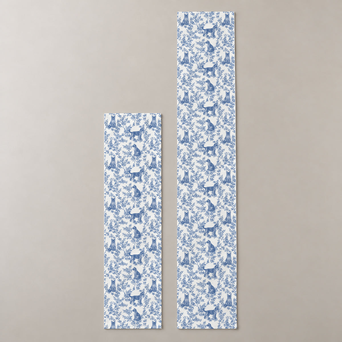 Blue two-lengths mockup