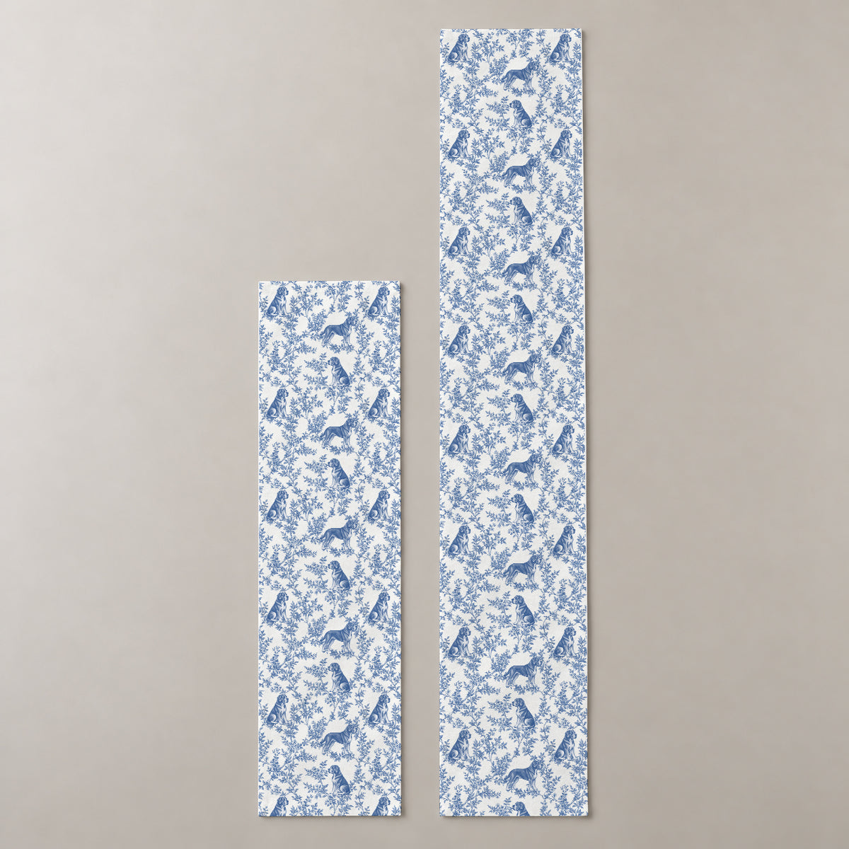 Cane Corso toile de Jouy table runner mockup