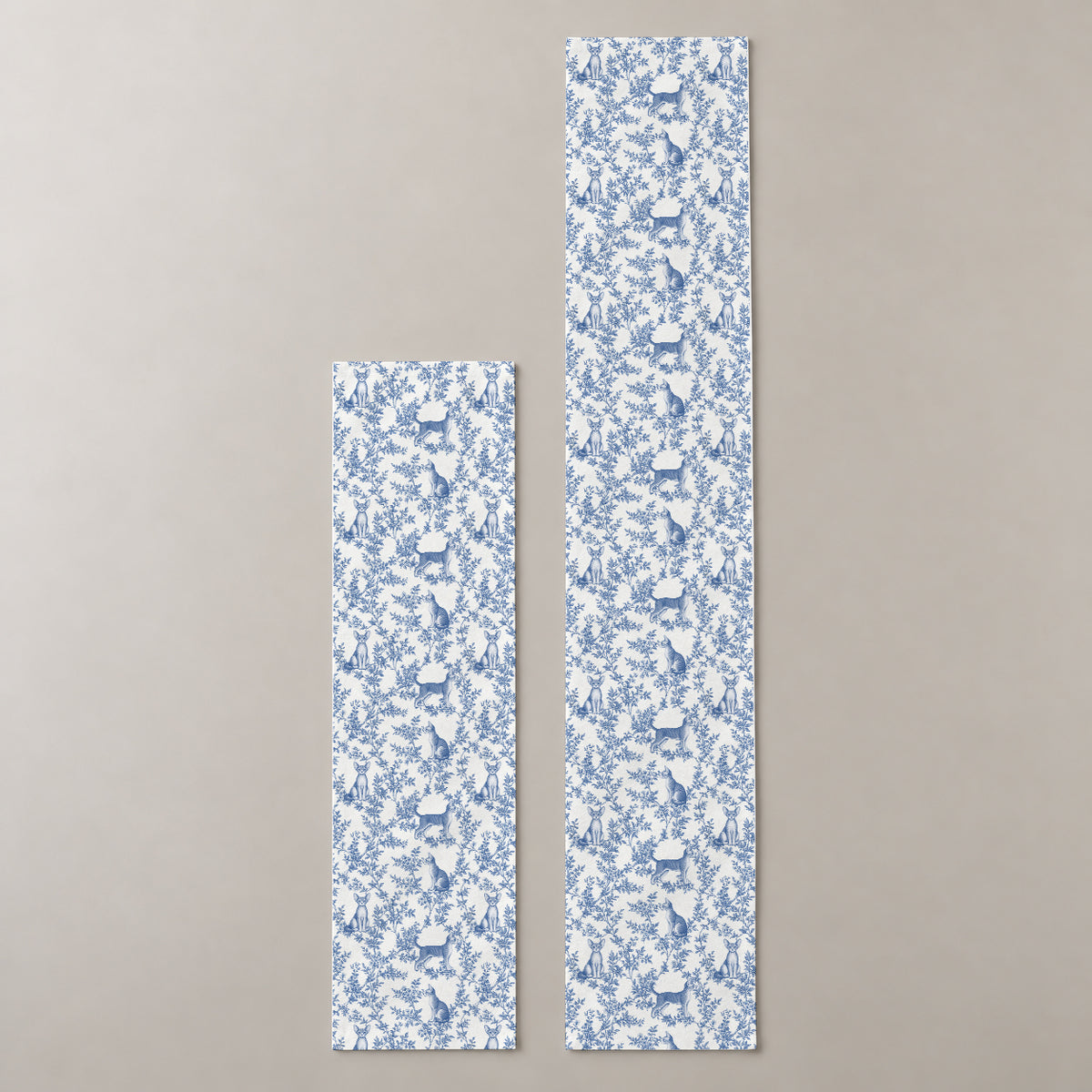 Blue two-lengths mockup