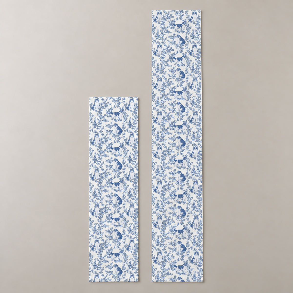 Blue two-lengths mockup