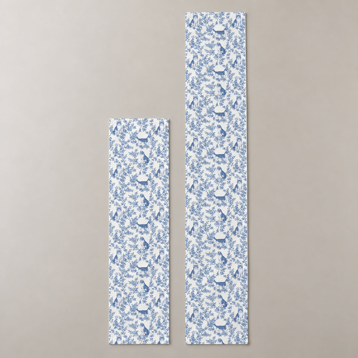 Blue two-lengths mockup