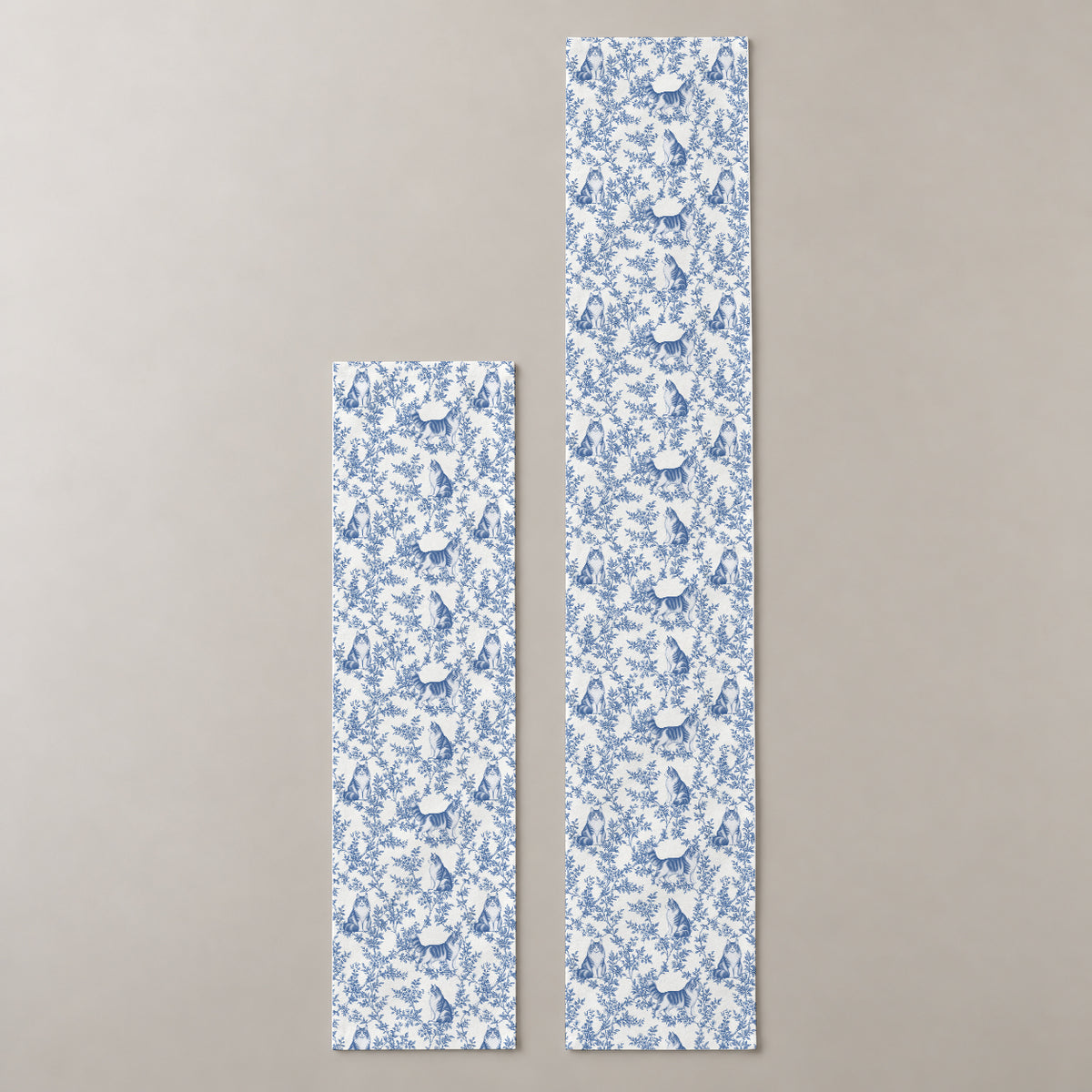 Blue two-lengths mockup