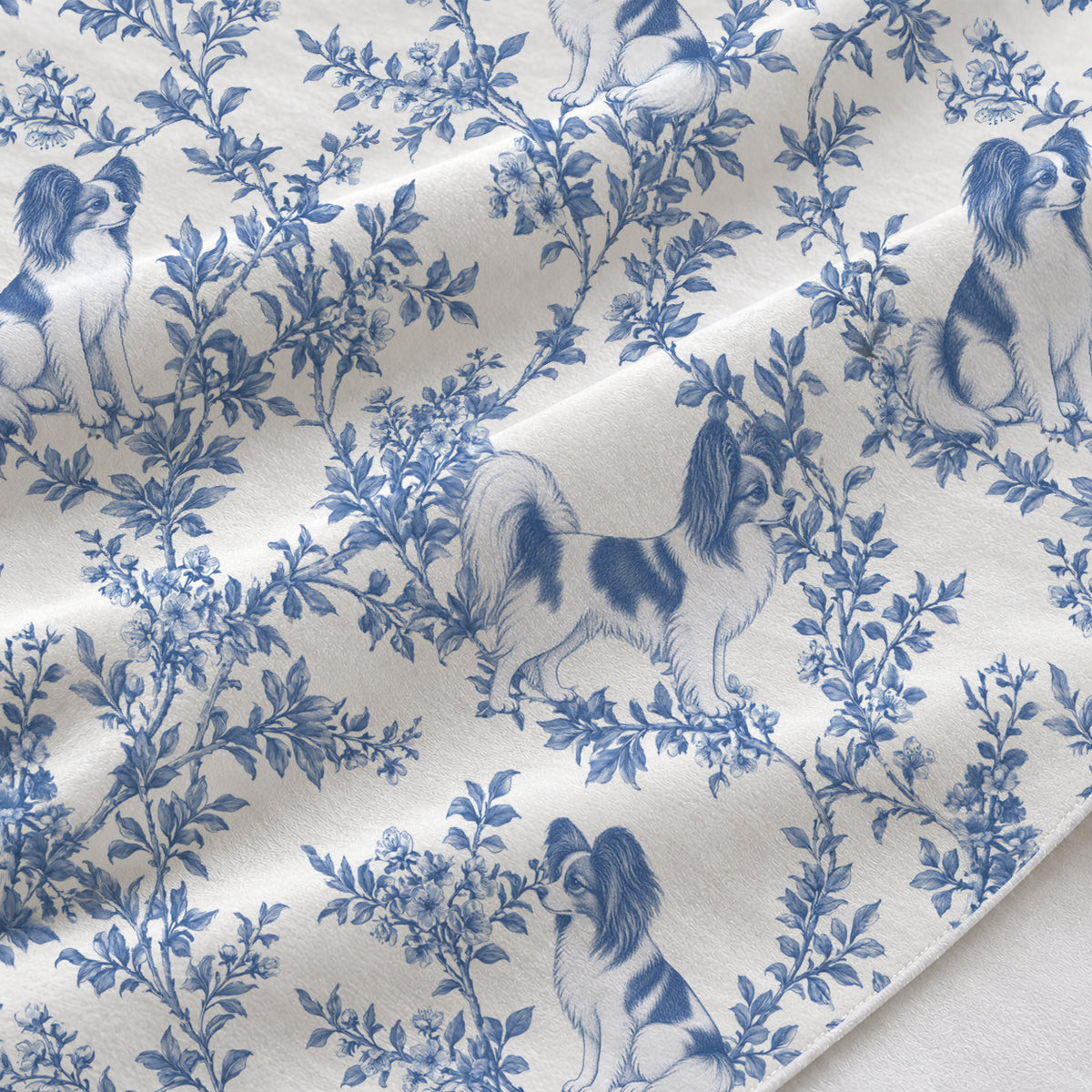 Papillon toile de Jouy table runner mockup