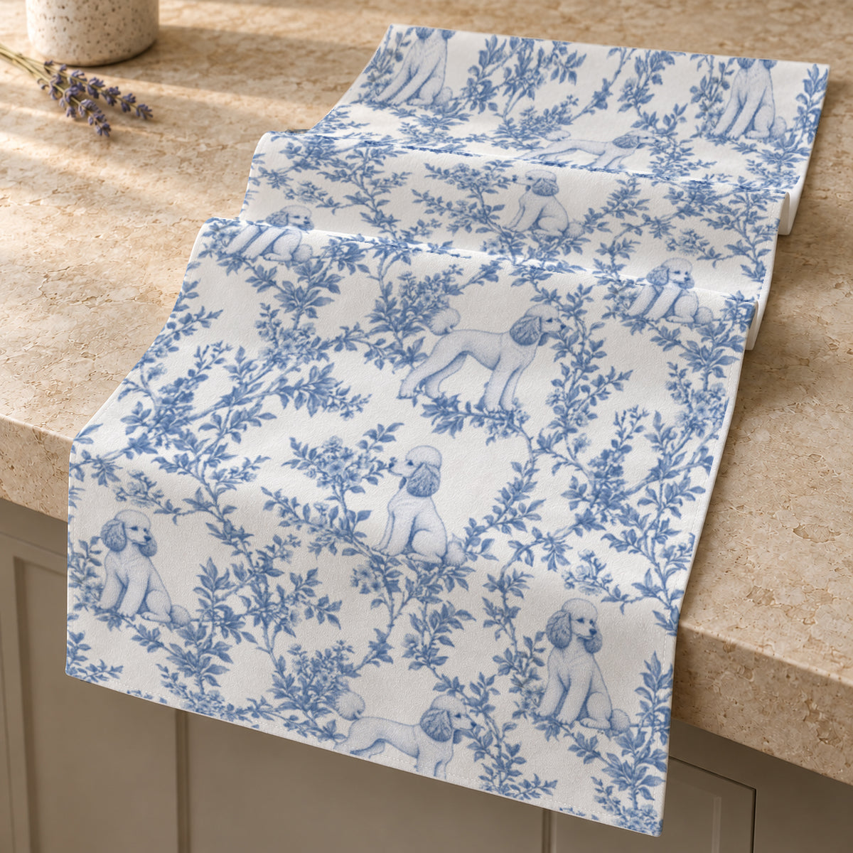 Blue folded-detail mockup