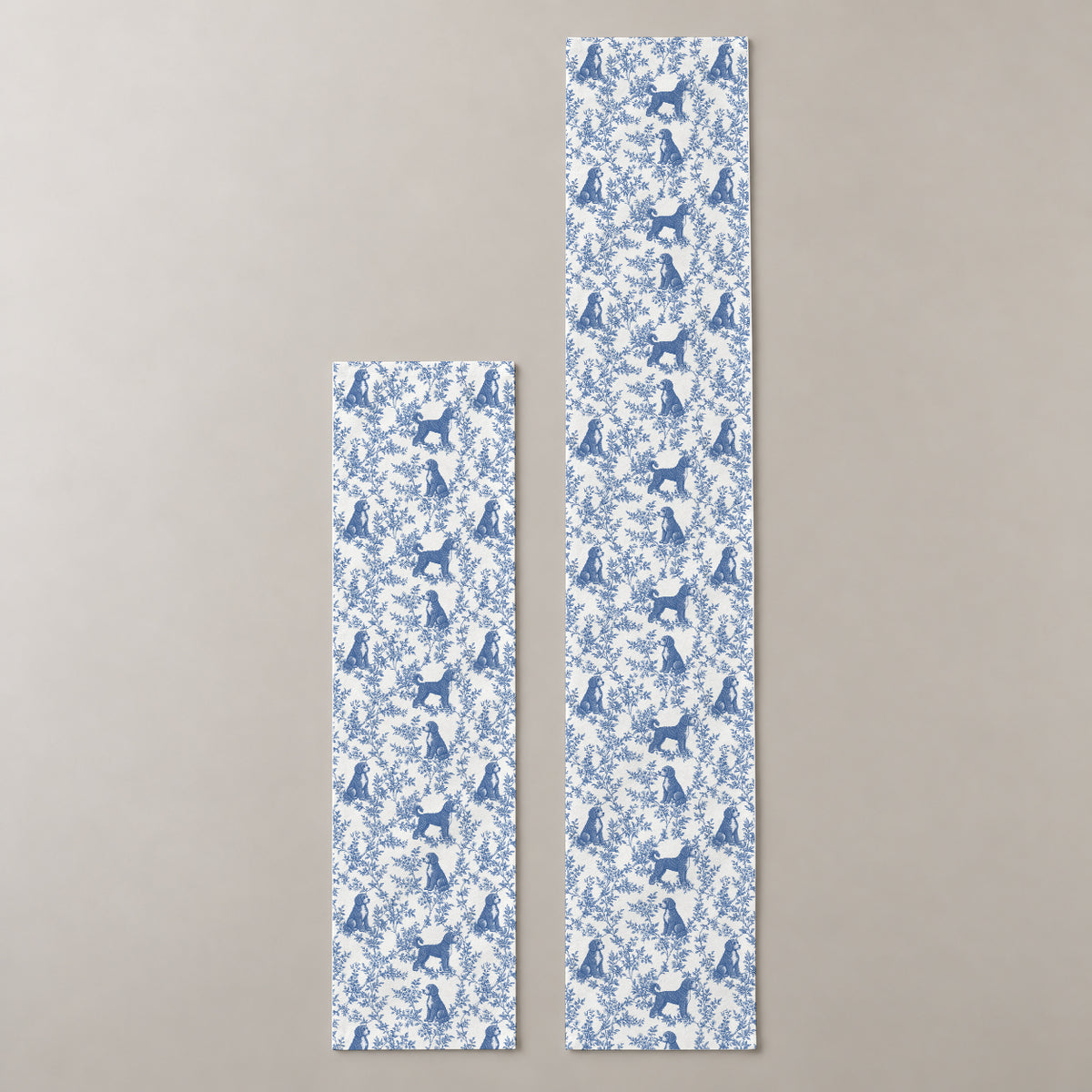 Blue two-lengths mockup