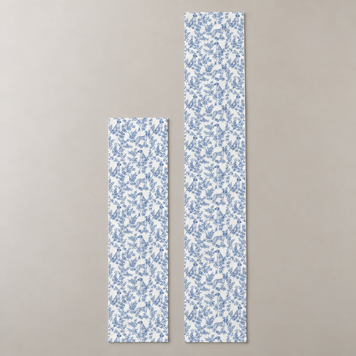 Blue two-lengths mockup
