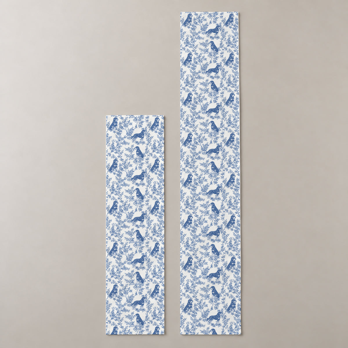 Blue two-lengths mockup