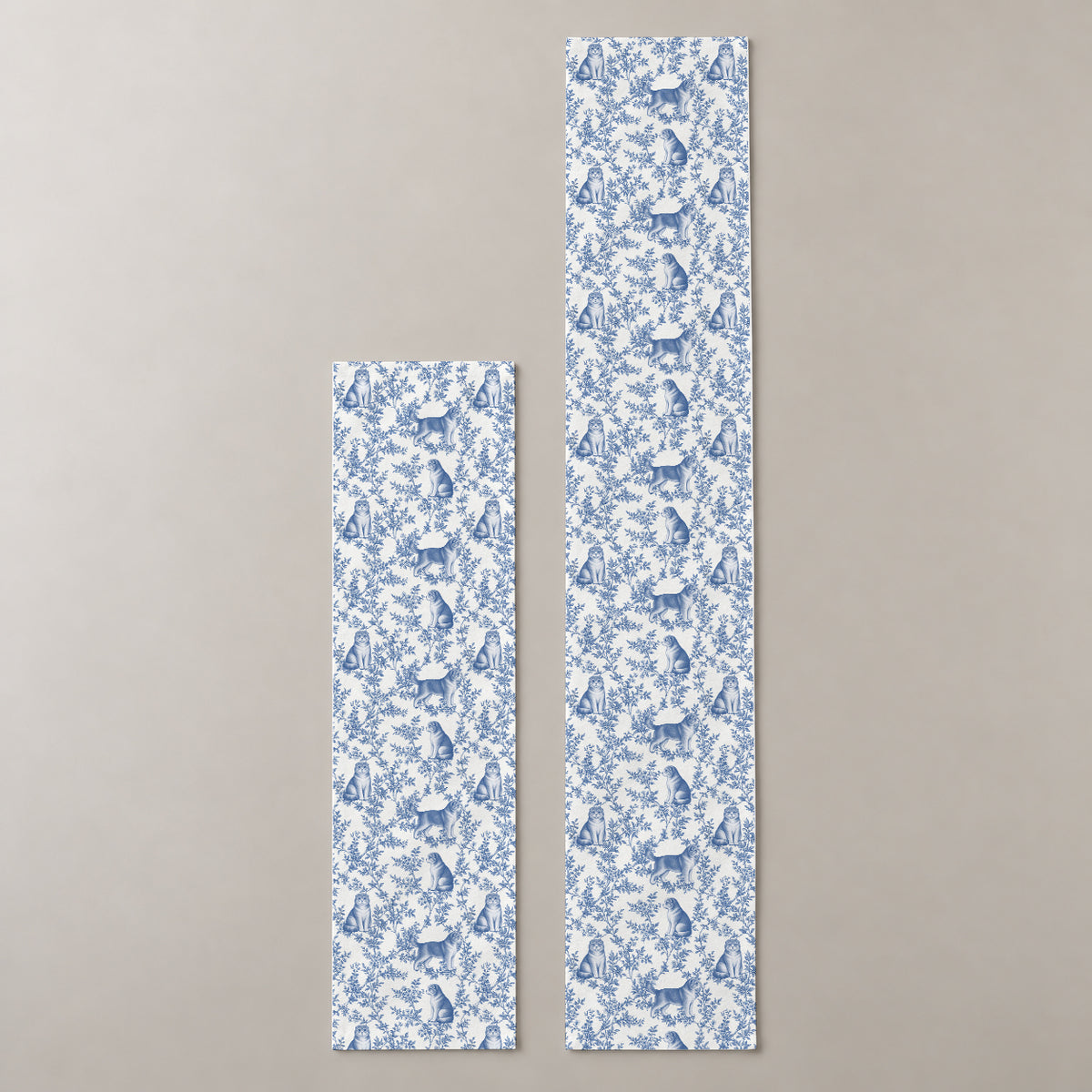 Blue two-lengths mockup