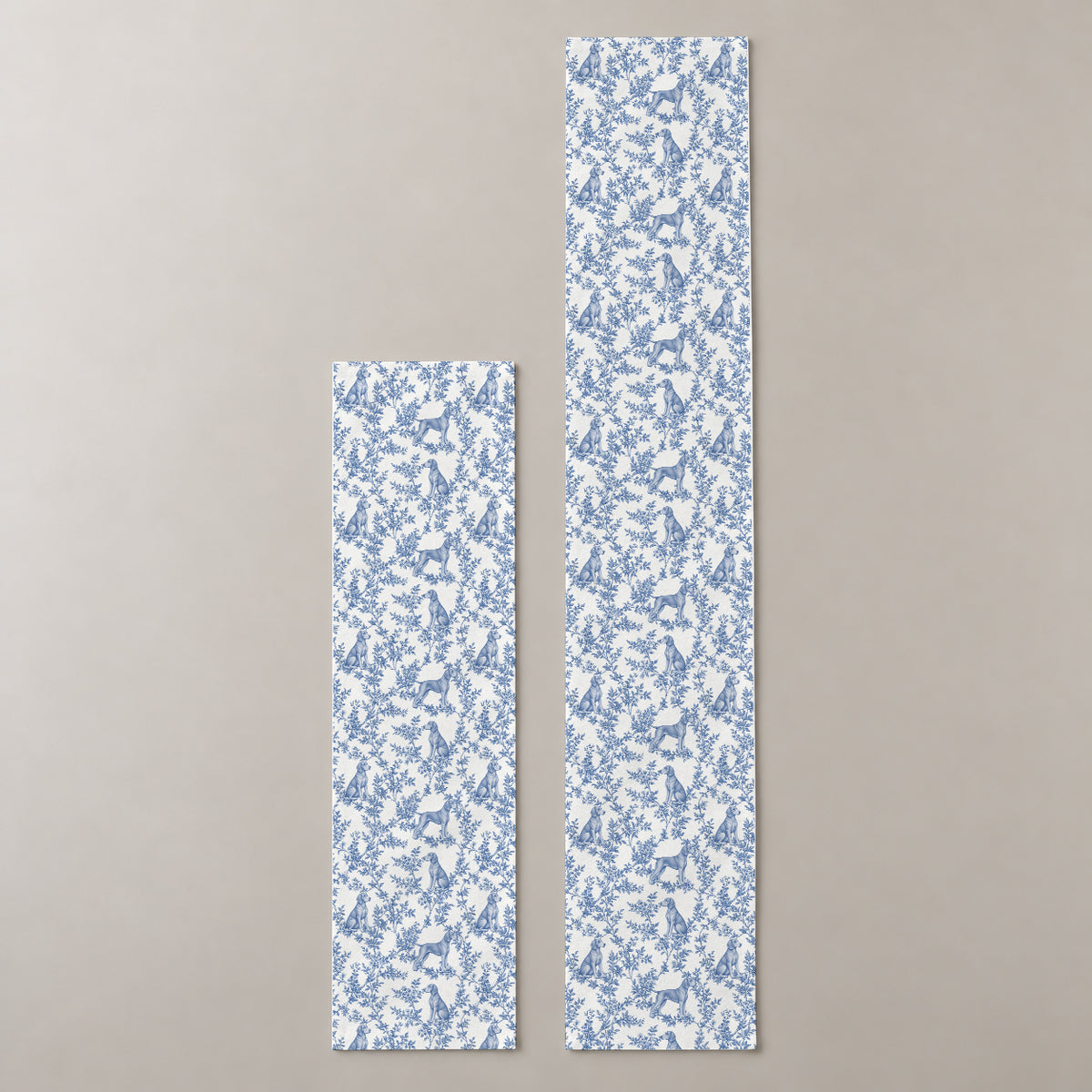 Blue two-lengths mockup
