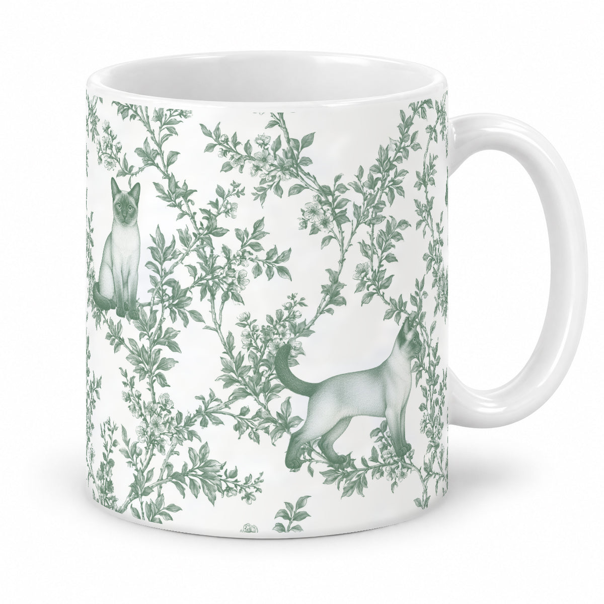 Tonkinese toile mug — Green Studio