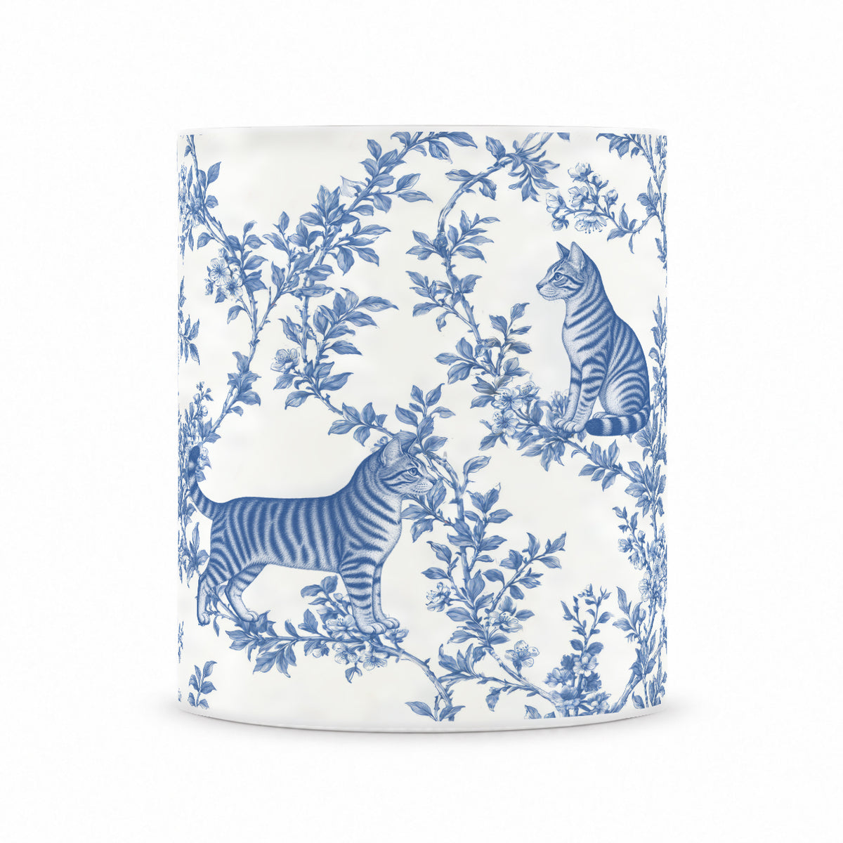 Toyger toile mug — Blue Front View
