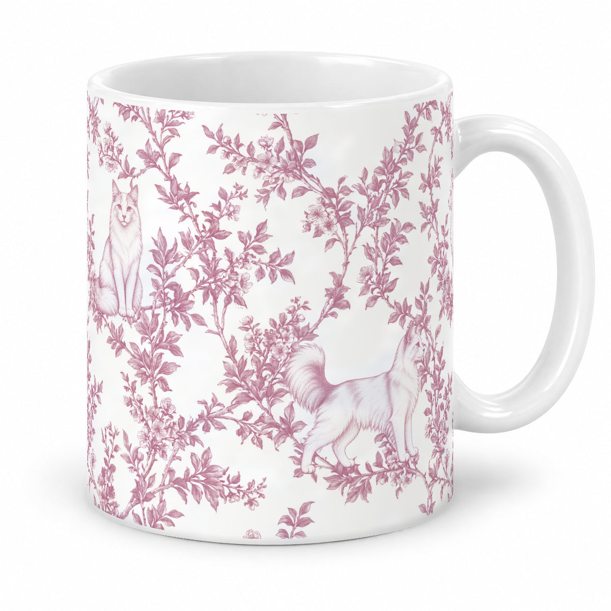 Turkish Angora toile mug — Pink Studio