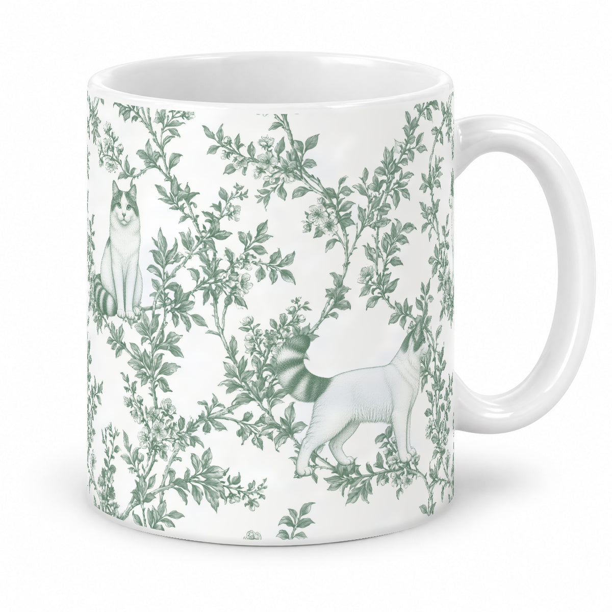 Turkish Van toile mug — Green Studio